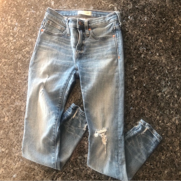 MADEWELL 9” High-Rise Skinny Jean, Destructured-Hem Edition - Picture 14 of 14